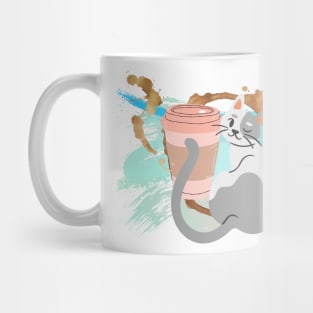 Cool cat and coffee Mug